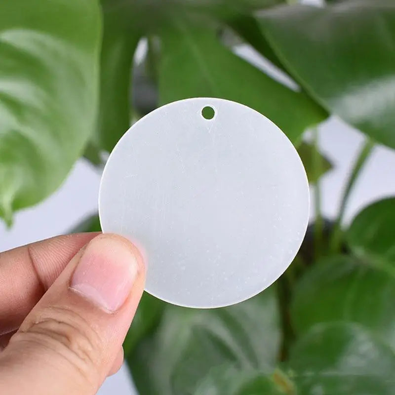 Disco acrílico para llavero 5x5cm