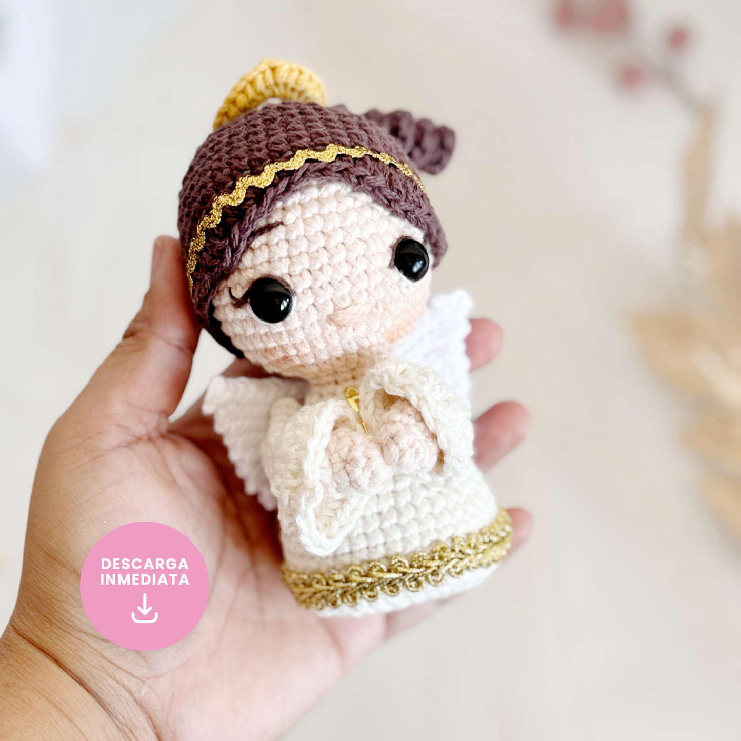 Patrón en ESPAÑOL Angelita 12 cm