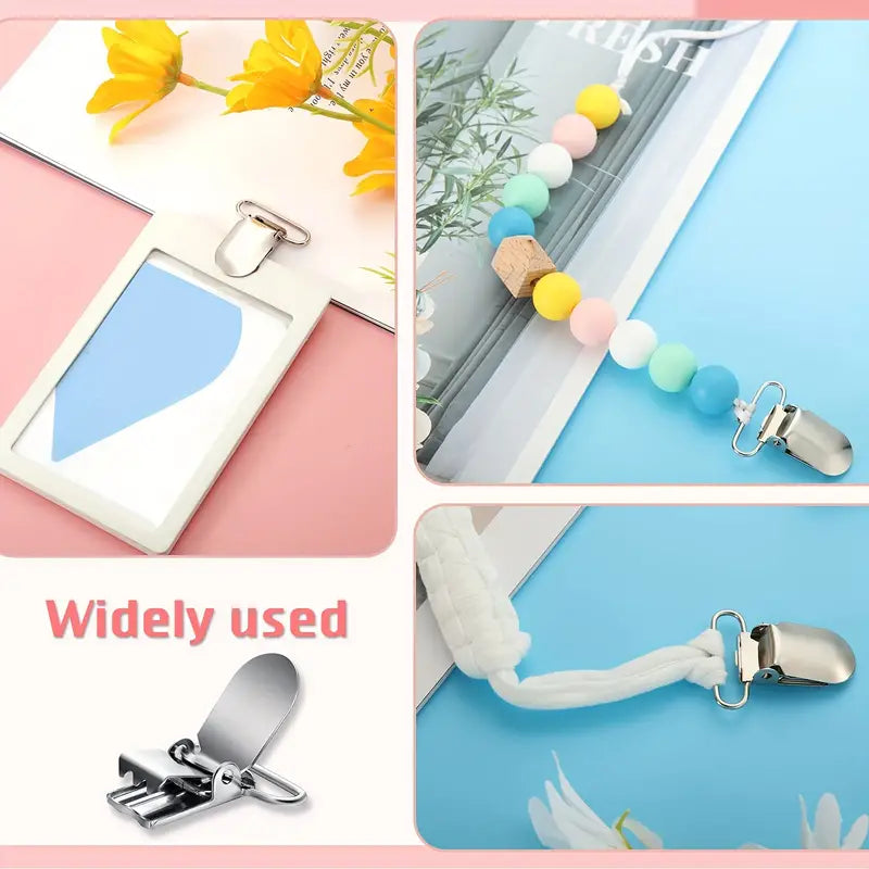 Clip para chupón metálico