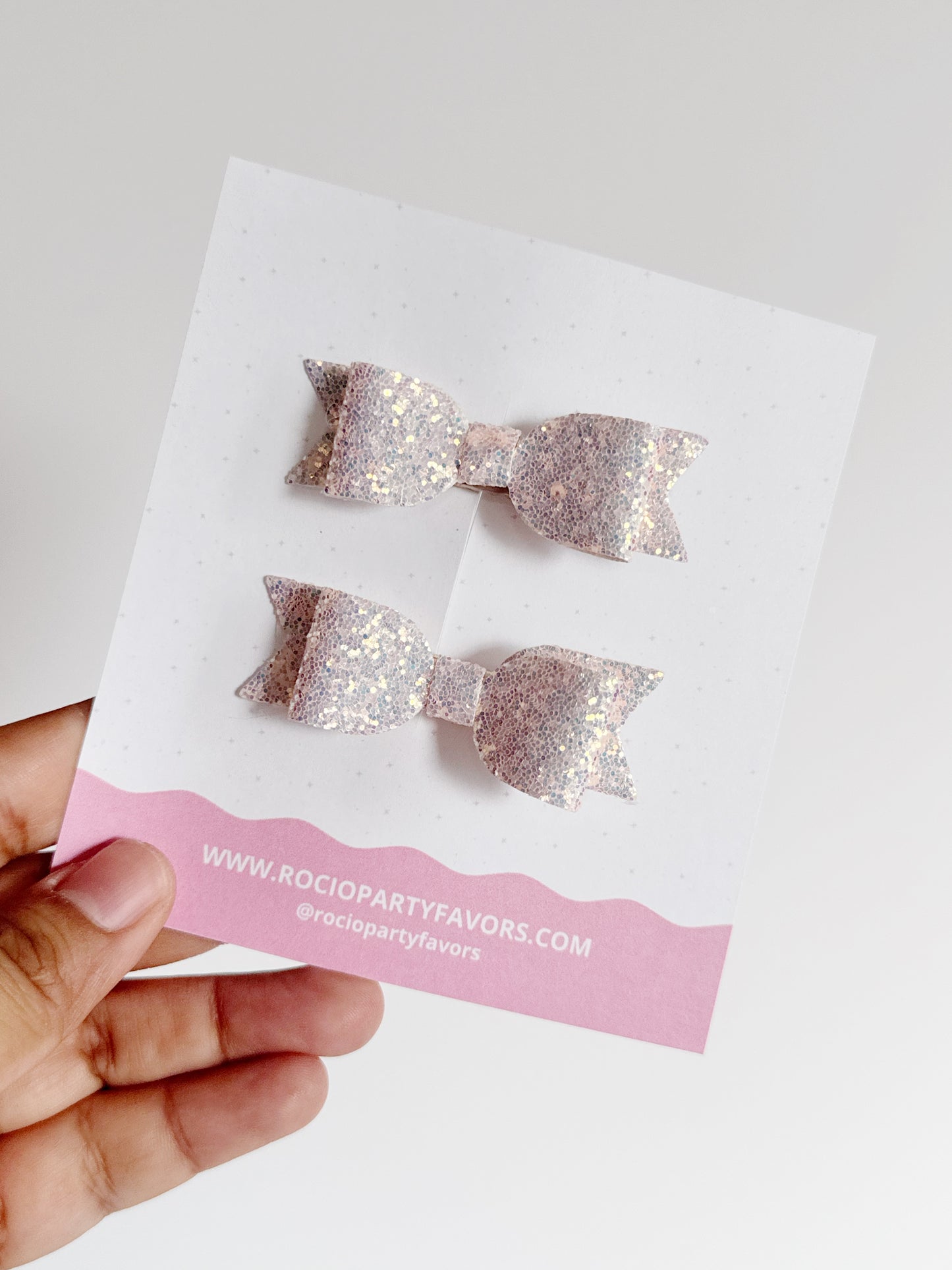 Par mini Carlota glitter fino