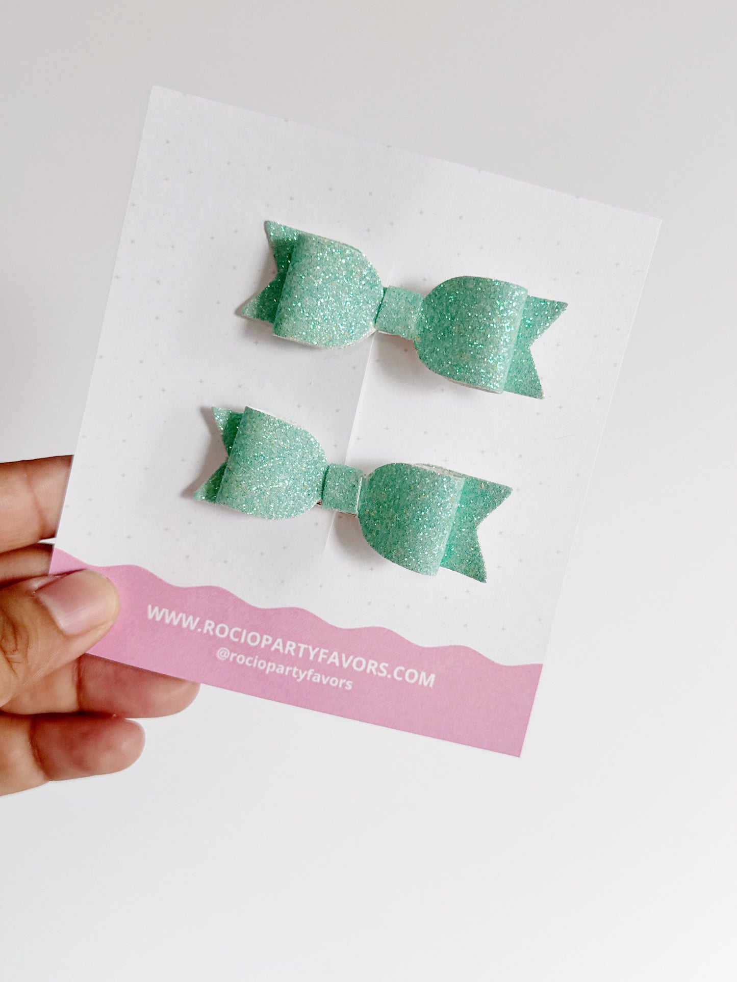 Par mini Carlota glitter fino