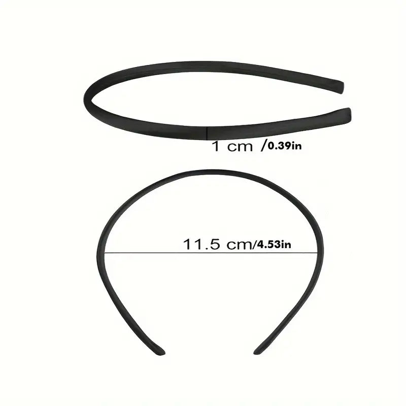 Diademas satinadas 1 cm