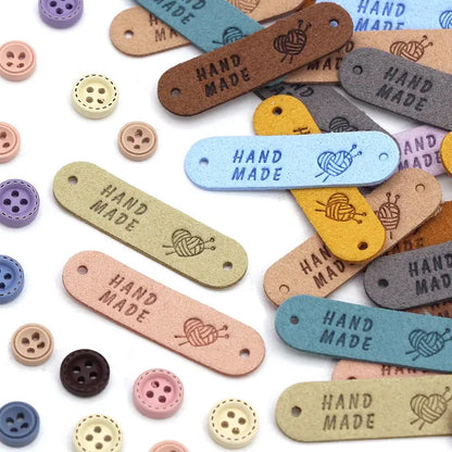 `Placa en cuero handmade mixta