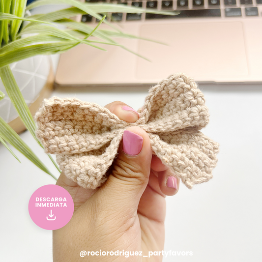 Patrón en ESPAÑOL Pinwheel bow