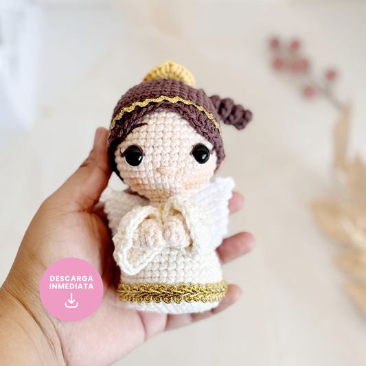 Patrón en ESPAÑOL Angelita 12 cm
