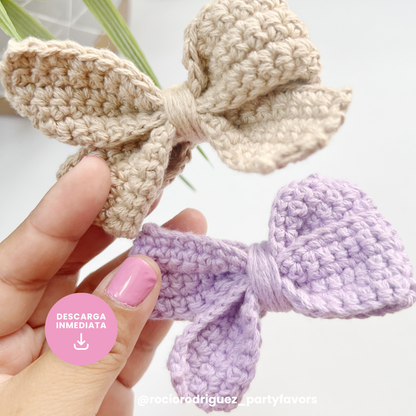 Patrón en ESPAÑOL Pinwheel bow