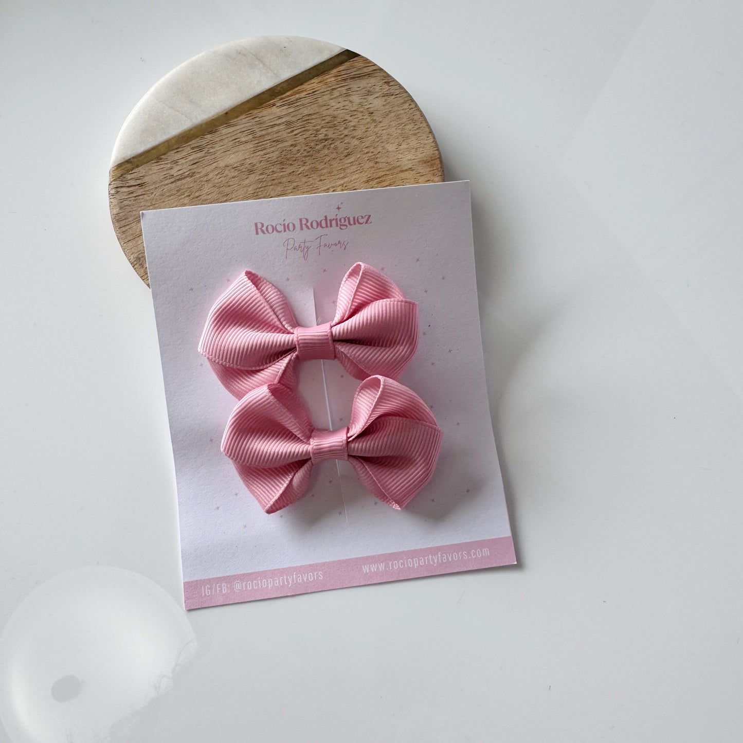 mini bow doble en par