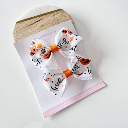 Moñitos de halloween en par