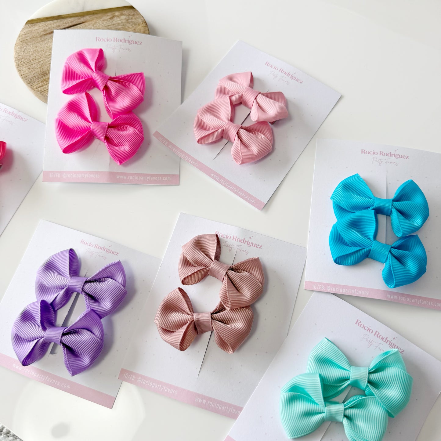 mini bow doble en par