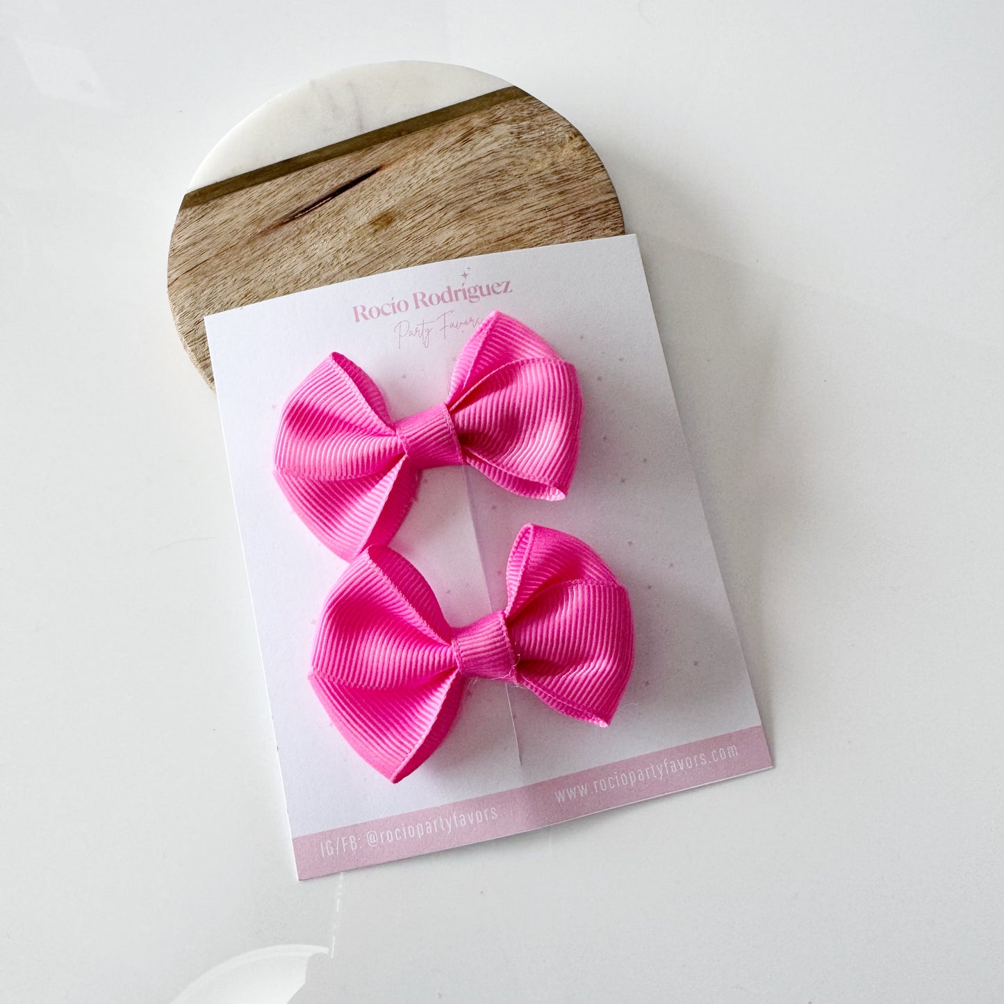 mini bow doble en par