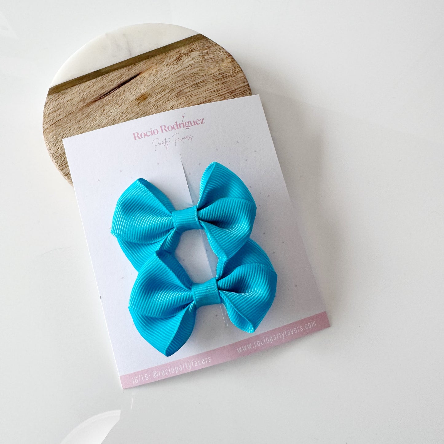 mini bow doble en par