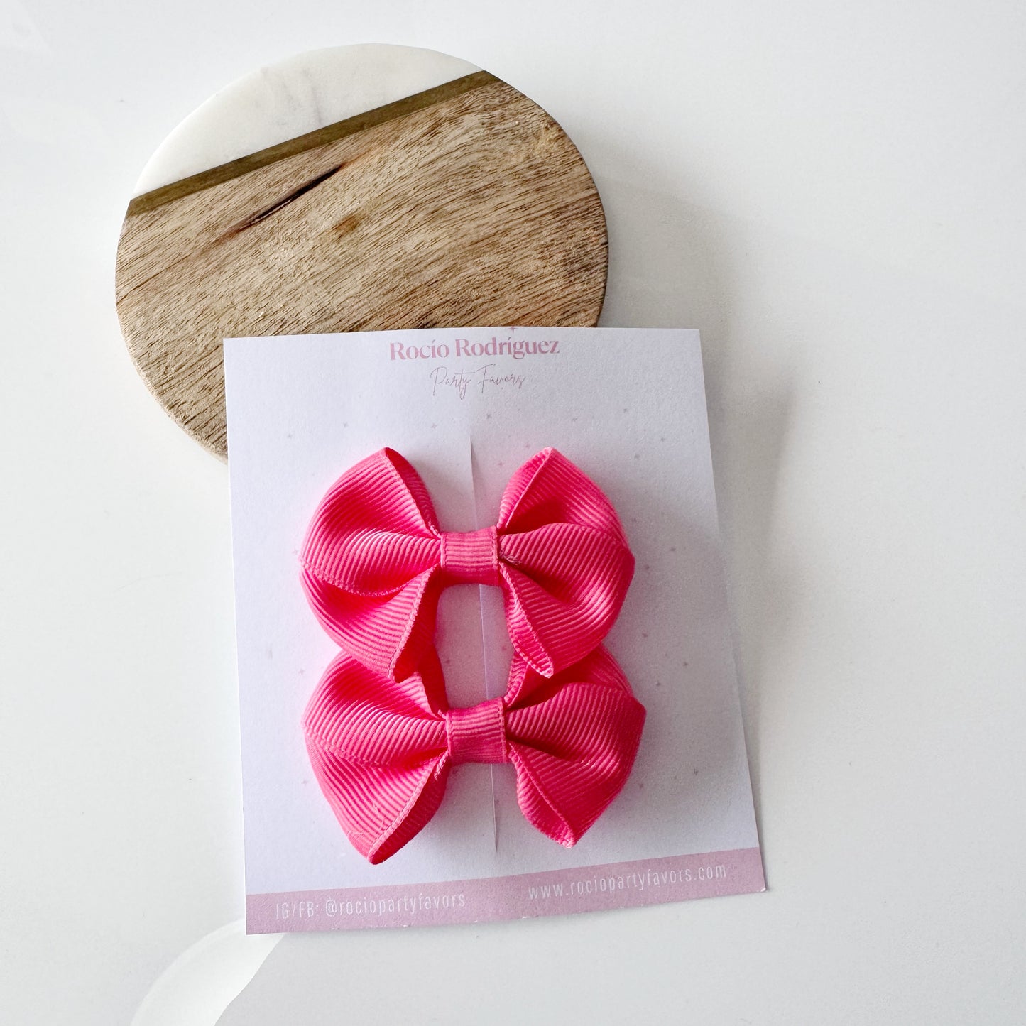 mini bow doble en par