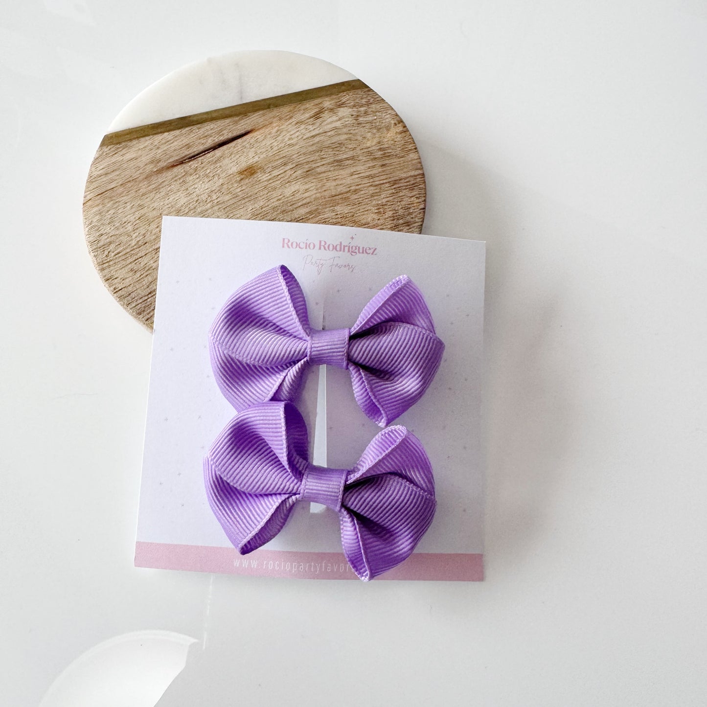 mini bow doble en par