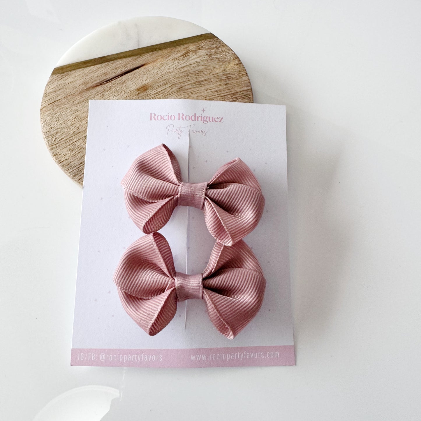 mini bow doble en par