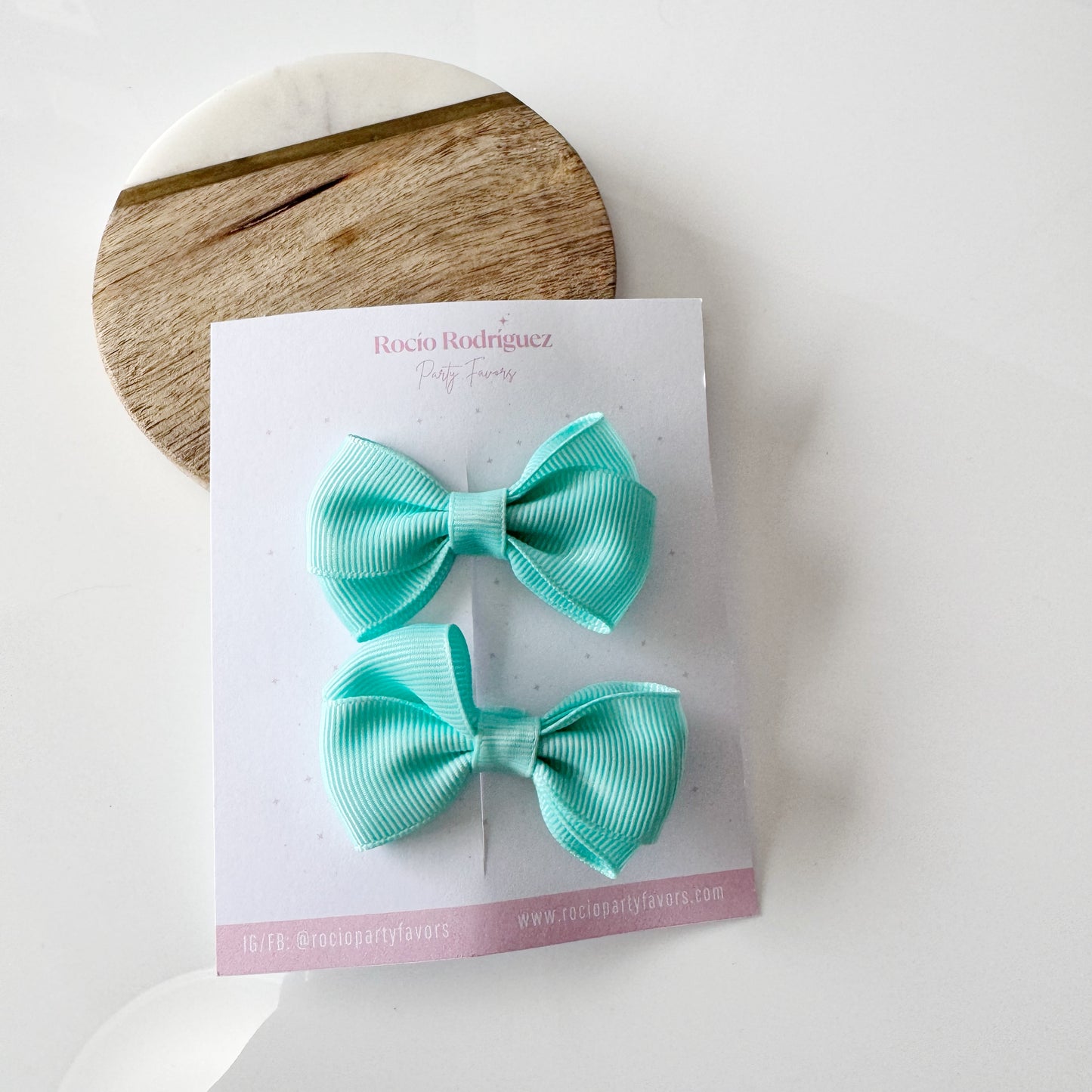 mini bow doble en par