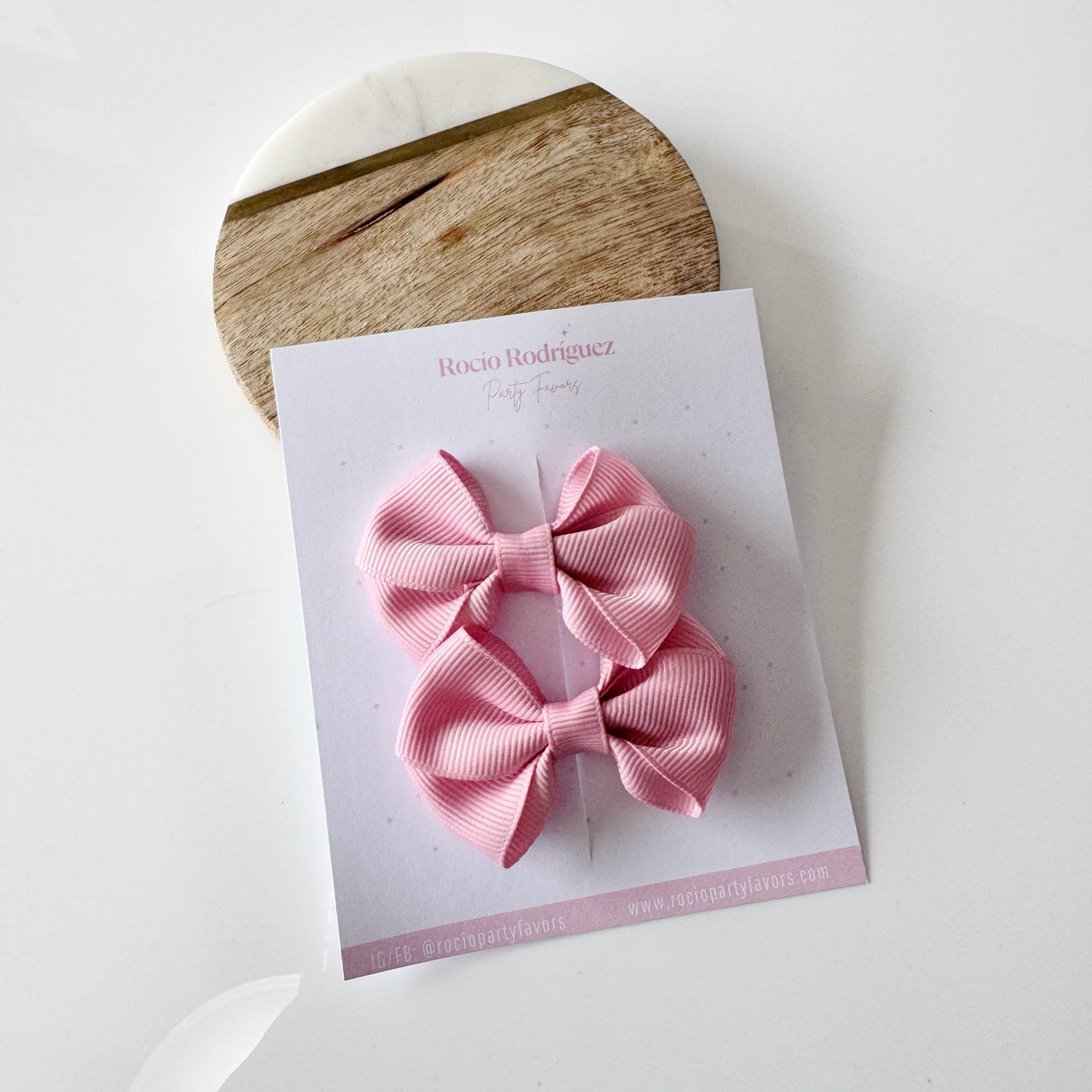mini bow doble en par