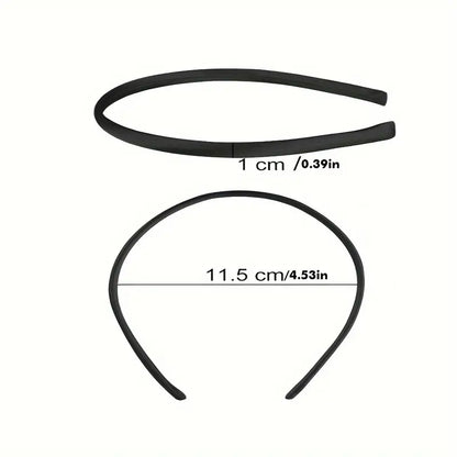 Diademas satinadas 1 cm
